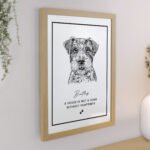 Personalised Dog Breed Design Oak Framed Print - Image 3