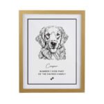 Personalised Dog Breed Design Oak Framed Print - Image 5