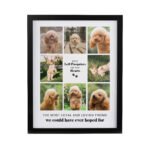 Personalised Pet Pawprints Motif Multi Photo Upload Black Framed Print - Image 4
