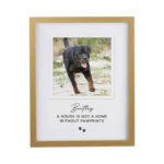 Personalised Pet Pawprints Motif Photo Upload Oak Framed Print - Image 4