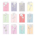 Personalised Birth Flower Design Oak Framed Poster - Image 13