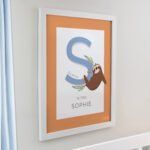 Personalised Children’s Animal Alphabet Design White Framed Poster - Image 3