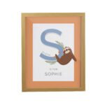 Personalised Children’s Animal Alphabet Design Oak Framed Poster - Image 5