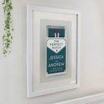 Personalised ‘The Perfect Match’ White Framed Poster - Image 2