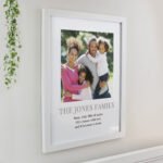Personalised Square Photo Design Photo Upload White Framed Poster - Image 2