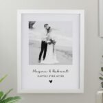 Personalised Heart Motif Photo Upload White Framed Poster - Image 3