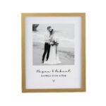 Personalised Heart Motif Photo Upload Oak Framed Poster - Image 4