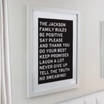 Personalised Any Message Typography Design White Framed Poster - Image 4
