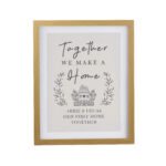 Personalised ‘Together We Make A Home’ Oak Framed Poster - Image 3