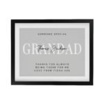 Personalised Any Message Black Framed Poster - Image 3