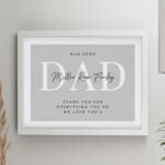 Personalised Any Message White Framed Poster