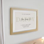 Personalised Any Message Oak Framed Poster - Image 2