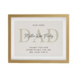 Personalised Any Message Oak Framed Poster - Image 3