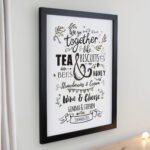 Personalised 'We Go Together Like...' Black Framed Poster - Image 2