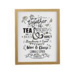 Personalised ‘We Go Together Like…’ Oak Framed Poster - Image 3