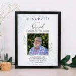 Personalised 'Reserved For' Photo Upload Black Framed Poster