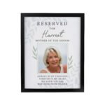 Personalised 'Reserved For' Photo Upload Black Framed Poster - Image 4