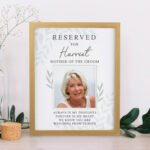 Personalised ‘Reserved For’ Photo Upload Oak Framed Poster