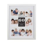 Personalised Big Number Multi Photo Upload White Framed Poster - Image 4