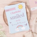 Personalised Fairy Princess Design Baby Milestone Cards (24 Pack) - Image 5