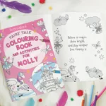 Personalised Children's Princess & Unicorn Colouring Book and Activities - Image 2