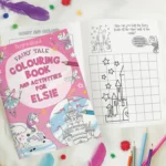 Personalised Children's Princess & Unicorn Colouring Book and Activities - Image 5