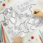 Personalised Children's Zoo 'Animal Alphabet' Colouring Book - Image 3