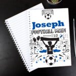 Personalised 'Football Mad! A5 Notebook