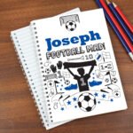 Personalised 'Football Mad! A5 Notebook - Image 2