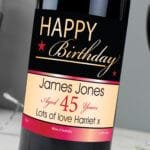 Personalised 'Happy Birthday' Bottle of Red Wine - Image 2