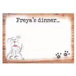 Personalised Scribble Dog Design Pet Bowl Mat - Image 3