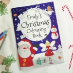Personalised Santa & Fairy Christmas Colouring Book