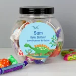 Personalised Children's Dinosaur Design Sweet Jar - Image 2
