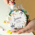 Personalised Any Message Easter Bunny Design Sweet Jar - Image 2