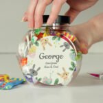 Personalised Any Message Easter Bunny Design Sweet Jar - Image 3