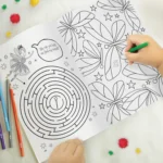 Personalised Children's Princess & Unicorn Colouring Book with Pencil Crayons - Image 2