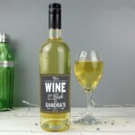 Personalised 'It's Always Wine O'Clock' Bottle of White Wine