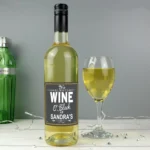 Personalised 'It's Always Wine O'Clock' Bottle of White Wine
