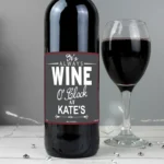 Personalised ‘It’s Always Wine O’Clock’ Bottle of Red Wine - Image 3
