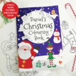 Personalised Children's Santa & Elf Christmas Colouring Book - Image 5