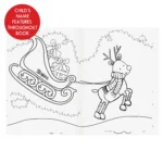 Personalised Children's Santa & Elf Christmas Colouring Book - Image 6