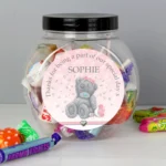 Personalised Me to You Wedding Girls Sweet Jar