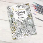 Personalised Botanical Design Colouring Book