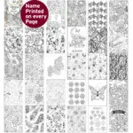 Personalised Botanical Design Colouring Book - Image 3