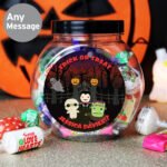 Personalised Halloween Characters Design Sweet Jar - Image 2