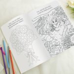Personalised Pink A4 Wedding Activity & Colouring Book - Image 4
