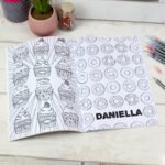 Personalised Name & Message Baking Colouring Book - Image 2