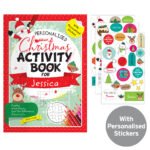 Personalised Children's Christmas Activity Book with Stickers - Image 6