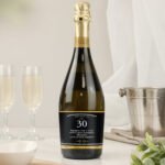Personalised Birthday & Anniversary Black Label Bottle of Prosecco