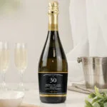 Personalised Birthday & Anniversary Black Label Bottle of Prosecco